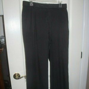 GREG NORMAN Black Cuffed Men's Double Pleated Golf Pants Size 32X31 EUC